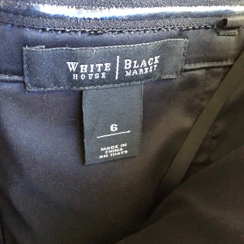 White House Black Market Strapless Satin Dress, 6 - Picture 6 of 6